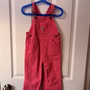 Carhartt Kids Bright Pink Overalls